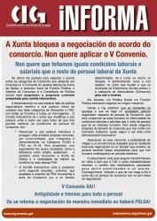 A Xunta bloquea a negociación do acordo do consorcio. Non quere aplicar o V Convenio